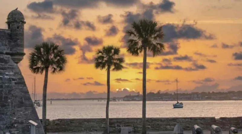 St. Augustine waterfront and Matanzas Bay